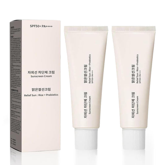 Aethra 2 PCS Korean Skin Care Solution for All Skin Types S-P-F50 +PA++++ SP50+++Korean Skin Care Solution for All Skin Types